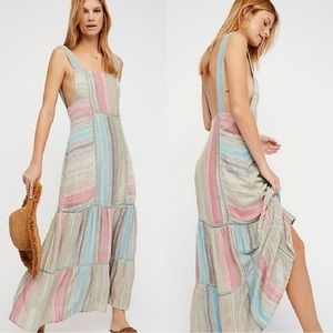 NWT Free People Anika Stripe Maxi Dress